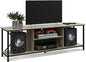 WLIVE TV Stand for 70 Inch TV, Entertainment Center with Storage, Industrial TV Console for Living Room and Bedroom, Greige