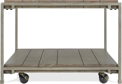 Roundhill Furniture Corbeta Living Room, Coffee Tables, Aged Graphite