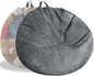 Stuffed Animal Storage Bean Bag Chair Cover (No Filler) Washable Ultra Soft Corduroy Bean Bag Cover for Organizing Plush Toys or Textile, Sack Bean Bag for Adults, Teens