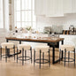 Modern Dining Chairs Set of 4, 23.6" Beige Round Backless Boucle Sherpa Upholstered Dining Chair with Solid Metal Legs for Kitchen, Living Room