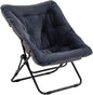 Comfy Folded Chair, Soft Faux Fur Oversized Folding Chair, Flexible Lounge Lazy Chair for Kids Girls Teens Adults, Moon Chair for Dorm Rooms, Bedroom, Living Room