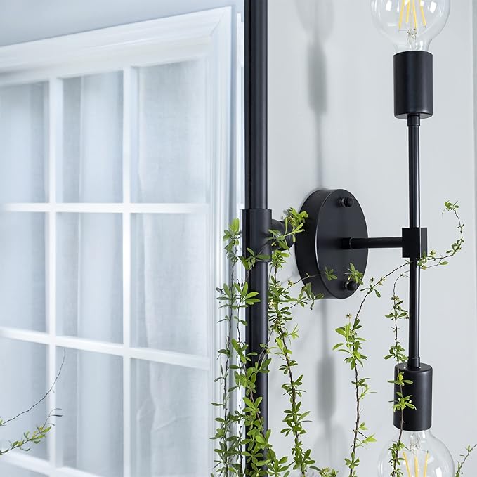 20 x 24 ‘’ Farmhouse Black Metal Framed Pivot Rectangle Bathroom Mirror Rounded Rectangluar Tilting Beveled Vanity Mirrors for Wall Décor