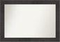 Amanti Art White Bathroom Mirror for Over Sink, 30x42 Ridge White Rectangle Vanity Mirror, Large Traditional Frame, Hangs Horizonally and Vertically, Bathroom Wall Decor, Non-Beveled Edge from WI, USA