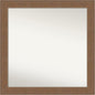 Amanti Art Grey Bathroom Mirror for Over Sink, 31x31 Alta Brown Grey Square Vanity Mirror, Large Country Rustic Frame, Hangs Horizonally and Vertically, Bathroom Wall Decor, Non-Beveled Edge