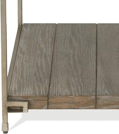 Roundhill Furniture Corbeta Living Room, End Tables, Aged Graphite
