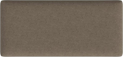 HomePop Home Decor | Upholstered Decorative Storage Ottoman Bench | Ottoman Bench with Storage for Living Room & Bedroom | Decorative Home Furniture, Textured Brown