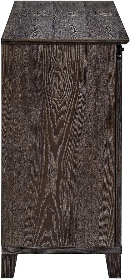 SEI Furniture Holmes Barn Door TV Stand, Brown