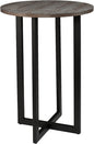 SEI Furniture Danby 42" Bar Bistro Table, Burnt Oak, Black