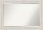 Amanti Art White Bathroom Mirror for Over Sink, 30x42 Opera Off White Rectangle Vanity Mirror, Large Traditional Wood Frame, Hangs Horizonally and Vertically, Bathroom Wall Decor, Beveled Edge from WI