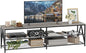 TV Stand for TVs up to 75 Inch, 70" Long Industrial TV Console Table with 3-Tier Storage Shelves, Entertainment Center for Living Room, Bedroom (Gray)