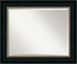 Amanti Art Bronze Bathroom Mirror for Over Sink, 29x35 Paragon Bronze Rectangle Vanity Mirror, Large Traditional Frame, Hangs Horizonally and Vertically, Bathroom Wall Decor, Beveled Edge