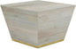 SIMPLIHOME Abba Square Coffee Table - 28 inch Wide Solid Mango Wood Modern Cocktail Table in White Wash, Contemporary Table for Living Room with Low Profile Block Design, Assembled
