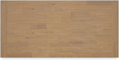 Signature Design by Ashley Ashbryn Casual Dining Table with 4 Felt-Lined Drawers for 8 People, White & Light Brown