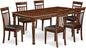 East West Furniture DOCA7-MAH-LC 7 Piece Kitchen Table & Chairs Set Consist of a Rectangle Butterfly Leaf Dining Table and 6 Faux Leather Upholstered Chairs, 42x78 Inch, Mahogany