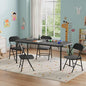 IDEALHOUSE 5 Piece Boys Girls Folding Table and Chairs Set, Activity Table and Chairs Set for Dining Room,Daycare,Classrooms