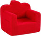 Tiita Kids Couch Plush Toddler Chair, Cloud-Like Glow in The Dark Kids Sofa Toddler Reading Chair with Washable Cover Carrying Handle, Convertible Children Sofa Chair for Girls and Boys