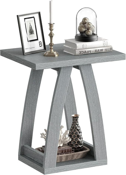 End Table, Side Table, Nightstand, Sofa Side Table with Shelf, Modern End Table for Living Room, Bedroom