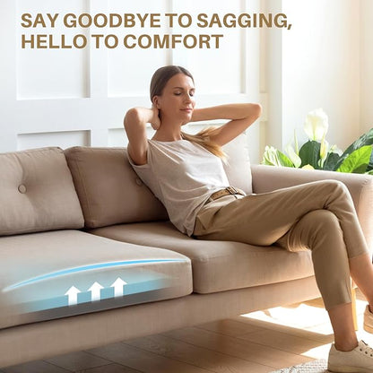 Couch Cushion Support for Sagging Cushions 20''x20'', Two in One Sofa Cushion Support to Repair Sagging Seats, Lift Saggy Seats, Extend Couch's Life, Blue & Grey 3PCS