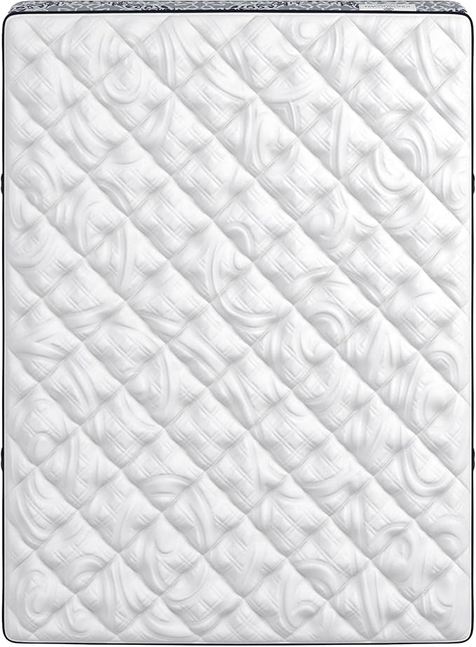 Kingsdown Cushion Firm Hybrid Mattress Queen Cooling Gel Memory Foam Layer Multi-Layered Motion Isolation Cool Sleep Quilted Top Luxury Mattresses, 13.5-Inch Passions Merridale