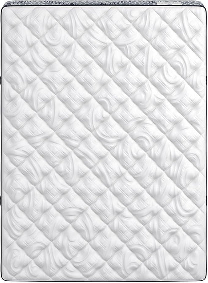 Kingsdown Firm Hybrid Mattress Queen Cooling Gel Memory Foam Layer Multi-Layered Motion Isolation Cool Sleep Quilted Top Luxury Mattresses, 13.5-Inch Passions Merridale