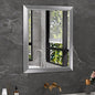 Amorho 24x30 Inch Bathroom Mirror Silver, Thick Metal Framed Wall Mirrors for Over Sink, Brushed Nickel Mirror Perfect for Bedroom, Living Room, Entryway, Rectangle (Horizontal/Vertical).