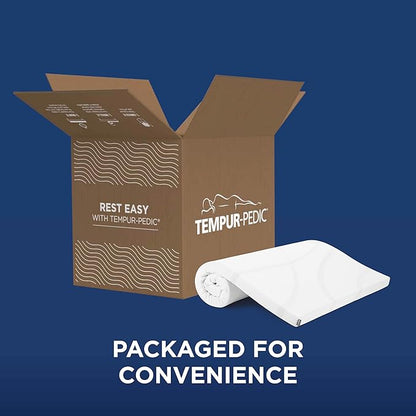 Tempur-Pedic TEMPUR Supreme 3-Inch Mattress Topper, Medium Firm, California King, White