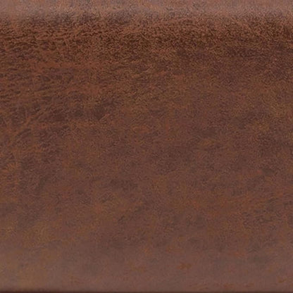 SIMPLIHOME Owen 40 inch Wide Mid Century Modern Square XL Coffee Table Storage Ottoman in Distressed Saddle Brown Vegan Faux Leather, Assembled, For the Living Room, Entryway and Family Room