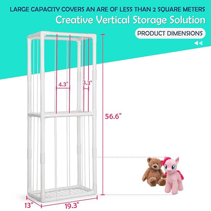 Stuffed Animal Zoo Storage Stuffed Animal Holder PVC Plush Storage Organizer Shelf with Elastic Band for Nursery Play Room Bedroom