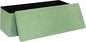 43 Inches Storage Ottoman Bench - Extra Large Foldable Ottoman with Storage, Bench for Living Room, Bedroom, Entryway - Green