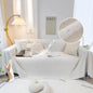 STACYPIK Waterproof Ivory White Sofa Covers Couch Cover for Pets, Anti-Cat Scratch Furniture Protector or 2 Cushion Couch, Washable Jacquard Recliner Loveseat Sofa Slipcover for Pets, Kids-71X90IN