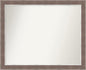 Amanti Art Brown Bathroom Mirror for Over Sink, 26x32 Noble Mocha Rectangle Vanity Mirror, Large Casual Frame, Hangs Horizonally and Vertically, Bathroom Wall Decor, Non-Beveled Edge from WI, USA