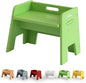 Wooden Step Stool for Kids, 14” One Step Stool for Toddlers, Heavy Duty Non-tip Non-Slip for Bedroom/Kitchen