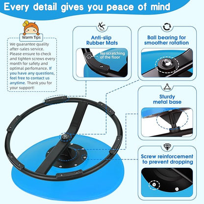 Spinning Chair for Autistic Kids, Sensory Chair for Kids Swivel Chair Training Body Coordination, Sit and Spin Toys for Toddlers with Autism & ADHD Autism Sensory Products Toys