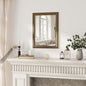 Axeman 22x30 Rectangular Wall Mirror, Decorative Bathroom Mirror, Traditional Vintage Wall Mounted Mirror with Beaded Frame for Accent Living Room Vanity Bedroom Entryway, Gold