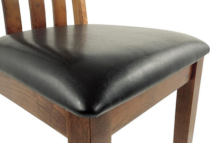Signature Design by Ashley Ralene Rake Back 19" Dining Room Chair 2 Count, Medium Brown