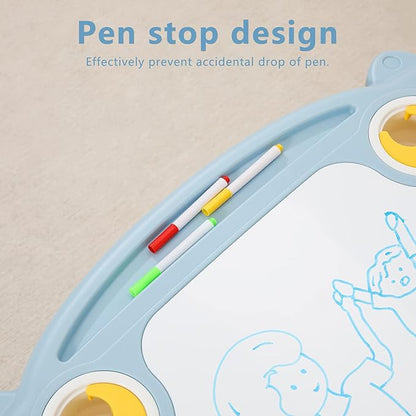 Kids Table and Chair Set The Table Can Be Graffiti and The Height Can Be Raised and Lowered for Children Age 2-10 The Order Includes Watercolor Pen and Blackboard Eraser