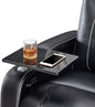 Home Theater Seating Series Swivel Tray Table for Wei lianda Home Theater Seat Bright Black