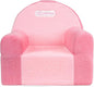 Toddler Chair, Comfy Foam Kids Couch with Soft Velvet Cover, Toddler Couch for Gaming and Studying, Kids Sofa That Fits Nicely with Any Modern Decor, Pink