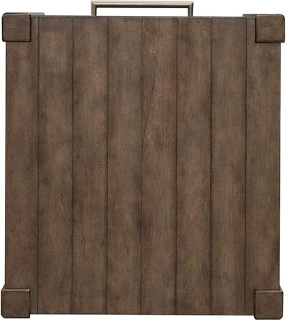 Liberty Furniture Broadmore Living Room Drawer End Table - Cobblestone Brown