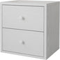 FUSUNBAO Magic DIY Cube Storage Organizer Stackable Cubes for Home Books Clothes Toy-Modular Cubby Storage System-Office Cubical-Bookcase Closet (Pure White-Washed, Drawer Cube)