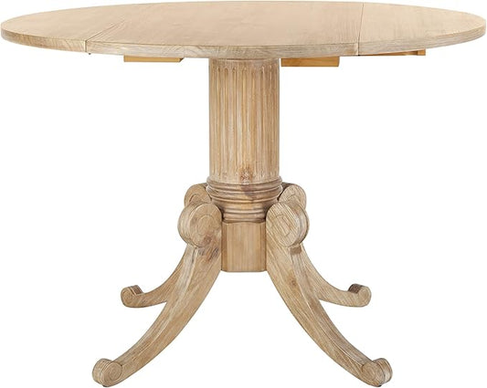 Safavieh Home Forest Traditional Rustic Natural Drop Leaf Dining Table