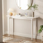 Wood Console Table Walnut Entryway Table, Thin Console Table, Sofa Tables for Living Room (47.2'')
