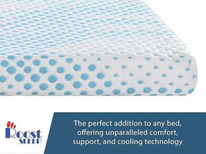 Cool Cloud Supreme 3 Inch Gel Memory Foam King Mattress Topper – Cooling, Ventilated Design for Back and Pressure Relief
