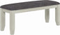 Solid Wood Dining Table, Part of Dining Table Set- Mix and Match Table, Chair, and Bench Sold Separately for Dining Room, Kitchen, Grey