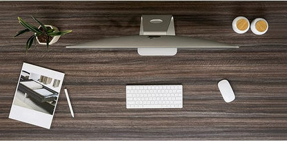 Kaboon Universal Tabletop 55"x23.62" Solid One-Piece Melamine Table Top, Double Desk L-Desk DIY, Home and Office Countertop,Eucalyptus