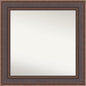 Amanti Art Brown Bathroom Mirror for Over Sink, 34x34 Moab Brown Bronze Square Vanity Mirror, Large Modern Contemporary Frame, Hangs Horizonally and Vertically, Bathroom Wall Decor, Non-Beveled Edge
