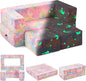Modular Kids Couch, Glow in The Dark Sofa 3 in 1 Fold Out Kids Sofa with Washable and Durable Covers for Boys, Rainbow Unicorn