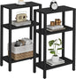 TUTOTAK Small Side Table, Narrow End Table, Skinny Sofa Table, Slim Nightstand, Couch Table, Living Room, Bed Room, Black TB01BK0772