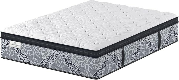 Kingsdown Cushion Firm Euro Pillow Top Hybrid California King Mattress Cooling Gel Memory Foam Layer Multi-Layered Motion Isolation Cool Sleep Quilted Top Luxury Mattresses, 15-inch, Passions Engleson