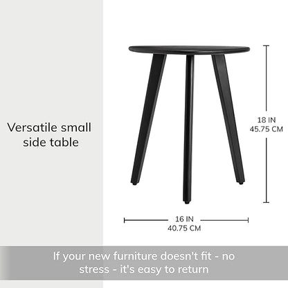 MH London Side Table - Wandsworth Wooden End Table - Exclusively Designed Hand Crafted Small Tables - Contemporary Triangle End Table for Living Room, Bedroom Bedside Tables and Office